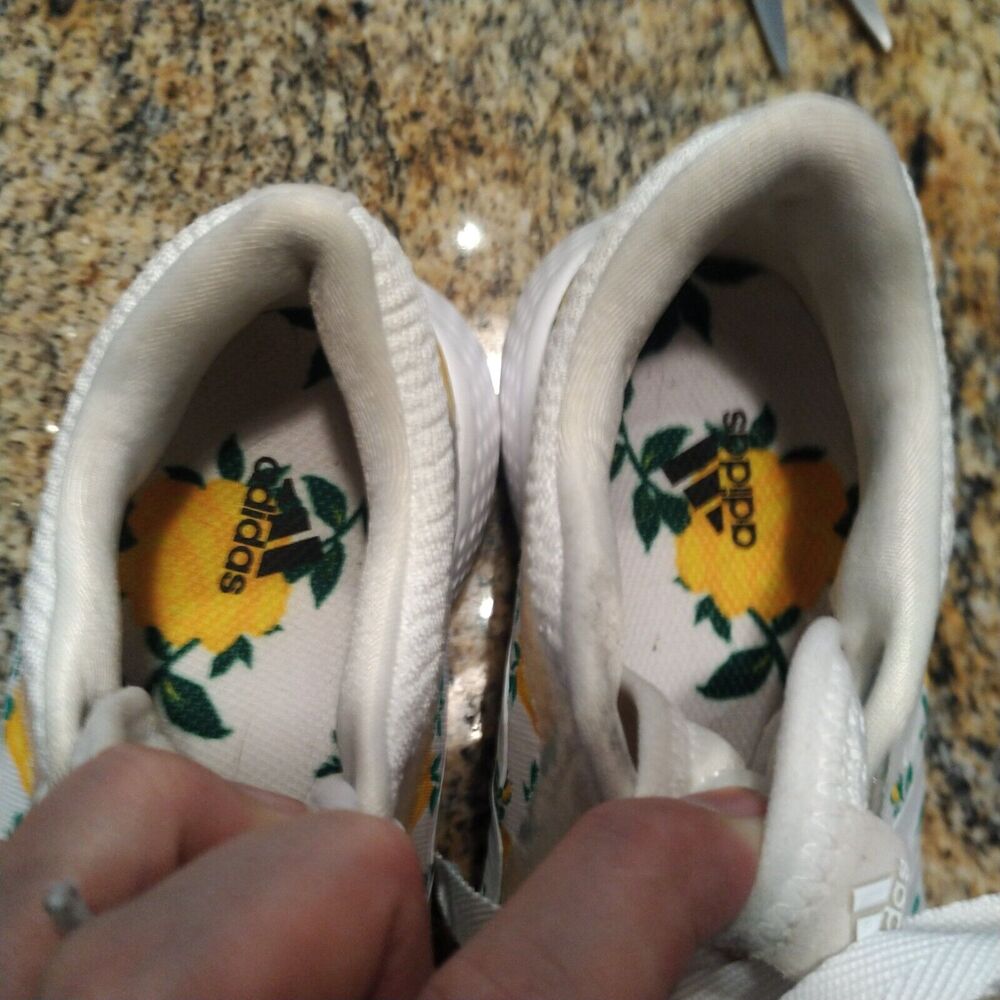 Rare Adidas Edge Lux 4 Floral White/Gold/Yellow Running Shoes FW9267 Womens US 6 - Picture 12 of 13